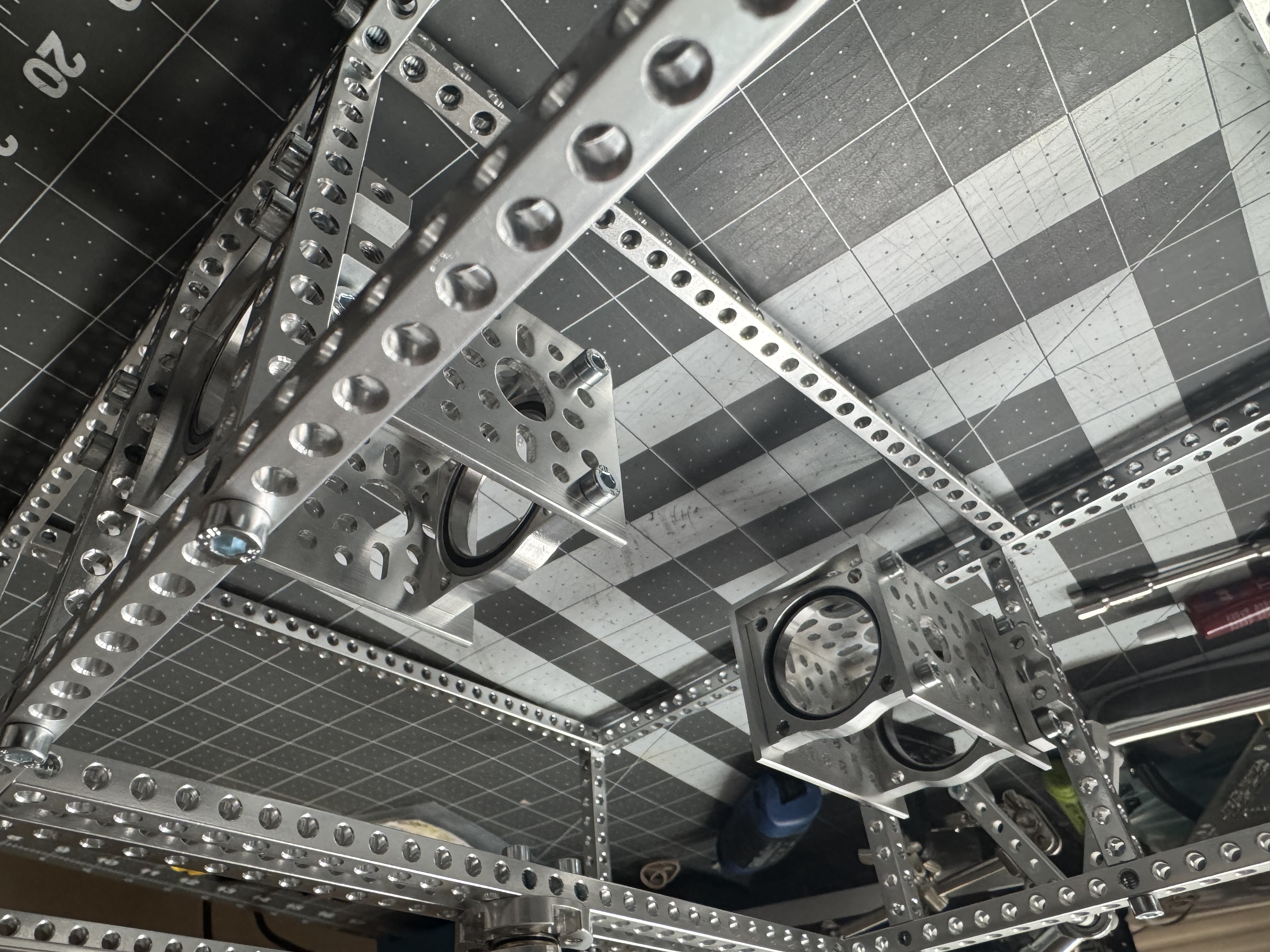 bearing support structures installed